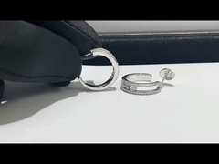diamant fin de luxe d'or de Messika 18k de boucles d'oreille de diamant d'or de bijoux