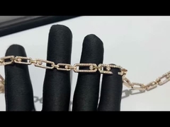 bijoux de marque de Messika de collier de diamants d'or jaune de l'usine 18k de bijoux de porcelaine hauts