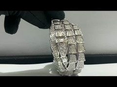 bijoux faits sur commande de luxe de diamant de haut de marque de bijoux du bvlgari 18k diamant d'or