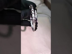 Bijoux en or 18 carats personnalisés Élégant or blanc Personnalisation Bijoux haut de gamme