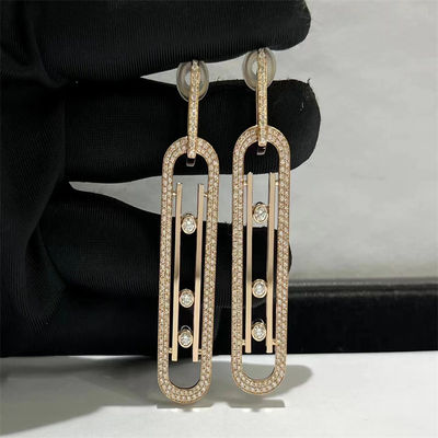 18 Karat Gold Diamond Earrings For Women