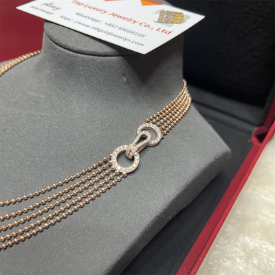 High End French Brand Jewelry Timeless Style 18k Custom Necklace
