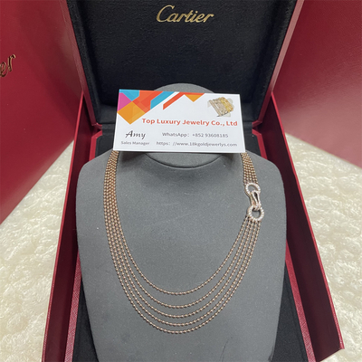 High End French Brand Jewelry Timeless Style 18k Custom Necklace