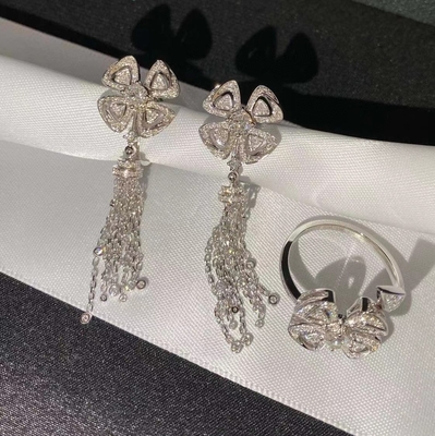 High Durable Real Diamond Earrings Varying Weight 18K Gold Earrings For Girls