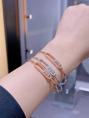 Origin Luxury 18K Gold Diamond Bracelet Exquisite Craftsmanship AU750 Gold Jewelry