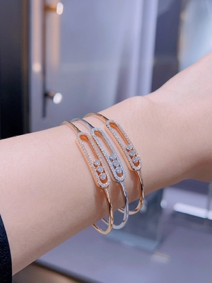 Origin Luxury 18K Gold Diamond Bracelet Exquisite Craftsmanship AU750 Gold Jewelry