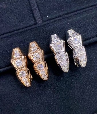 VS2 Clarity Luxury Diamond Jewelry Round Cut 18k Gold Jewelry Factory