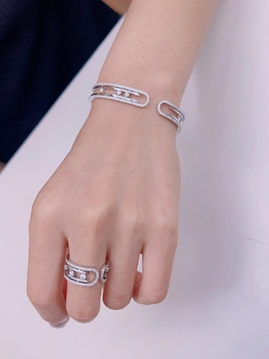Luxury 18K Gold Diamond Jewelry AU750 Gold Jewelry For Girl
