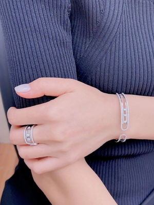 Luxury 18K Gold Diamond Jewelry AU750 Gold Jewelry For Girl