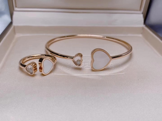 Chopard Happy Diamonds Ice Cube Jewelry Collection Modern Round Bracelet For Women 750 Gold