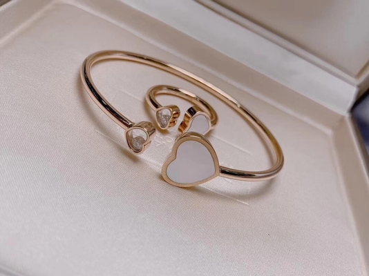 Chopard Happy Diamonds Ice Cube Jewelry Collection Modern Round Bracelet For Women 750 Gold