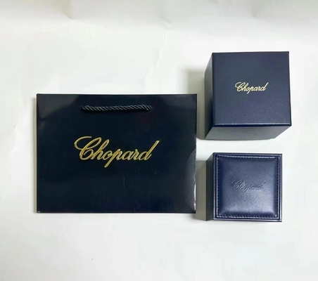 Modern Rectangle Custom Jewelry Box With Velvet Lining Secure Lock Closure / Classic White Finish