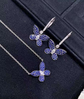 Luxury Diamond Jewelry With Round Cut Prong Setting Pairs Jewelry 18k Gold