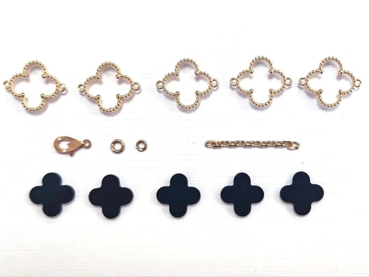 Custom Brand 5 Motifs 18K Yellow Gold Vintage  Bracelet Mountings for Stunning Jewelry