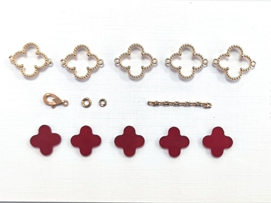 Custom Brand 5 Motifs 18K Yellow Gold Vintage  Bracelet Mountings for Stunning Jewelry