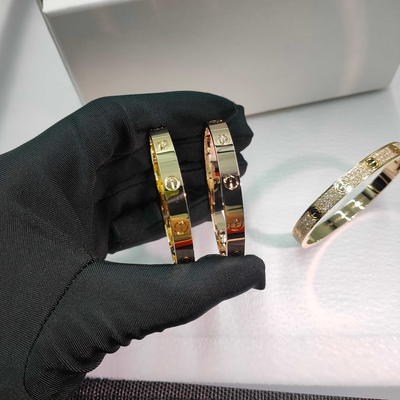 Hong Kong Gold Love Bracelet 18K Yellow Gold For Jewelry Factory Manufacturer