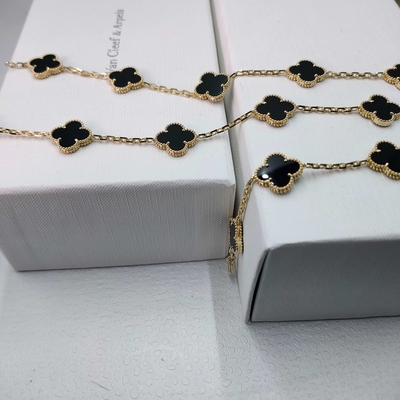 Alhambra Vca Bracelet For Customized Jewelry Piece Italian 18k Gold Jewelry Wholesale