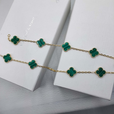 Alhambra Vca Bracelet For Customized Jewelry Piece Italian 18k Gold Jewelry Wholesale