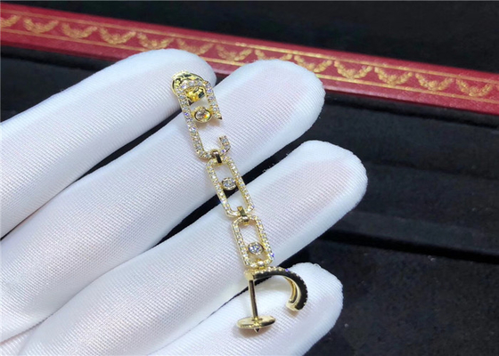 kuwait jewelry stores Women'S Glamorous  Jewelry , 18K Gold  Move Earrings