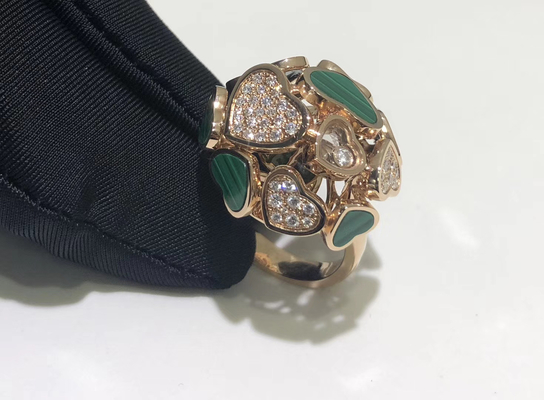 18k gold diamond ring chopard happy diamonds ring brand s
