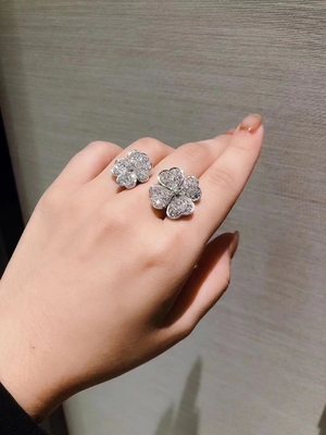 gift box packaging Custom Brand Flora Frivole Rings real 18k gold diamonds luxury jewelry nyc