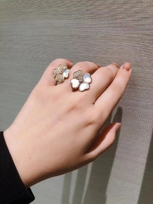 gift box packaging Custom Brand Flora Frivole Rings real 18k gold diamonds luxury jewelry nyc