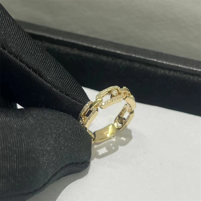 Luxury Wedding 18k Gold Diamond Ring VVS Diamond AU750 Gold Diamond Ring