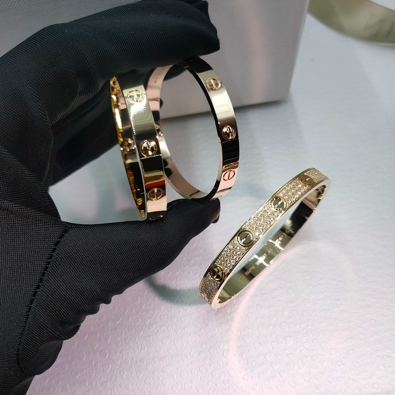 Hong Kong Gold Love Bracelet 18K Yellow Gold For Jewelry Factory Manufacturer