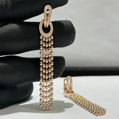 VVS Diamant Brand Joaillerie Femmes HK Setting Rose Or Boucles d'oreilles Diamant