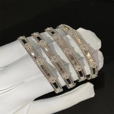 Jeu de décoration personnalisé HK Bracelet VCA 18k Or blanc Bracelet diamant