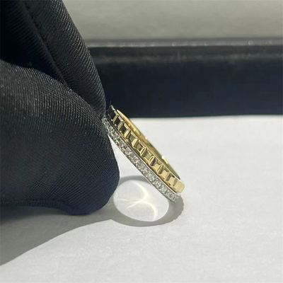 Le plus beau diamant de luxe HK Jeux de décoration personnalisés 18 carats d'or Ringe de diamant