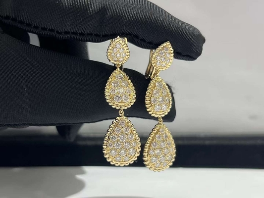 Bijoux de luxe de marque de souhait de bijoux de Real Diamond Jewelry Luxury Diamond Earrings de fabricant de bijoux de la Chine