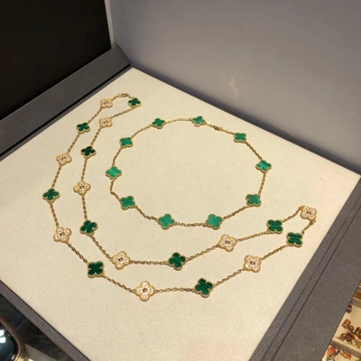 18k Or Diamants bijoux Marque personnalisée Four Leaf Clover Bracelet