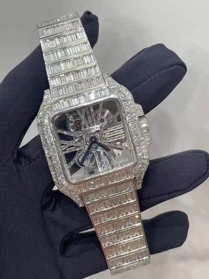 Montres Moissanite personnalisées Montres à glaçons personnalisées Chinese ice cube watch manufacturer