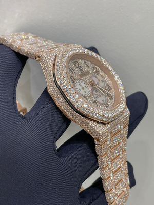Full Diamond Luxury Watch Vvs Moissanite Montres Pour Homme Rappeur