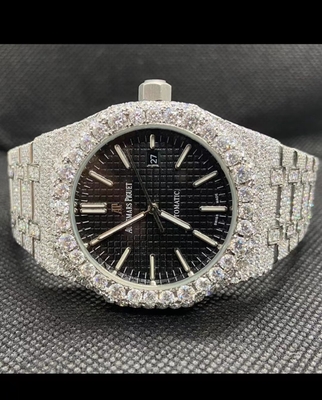 Miami Icebox Jewelry Watches Vvs Moissanite Luxe Marques de montres pour hommes