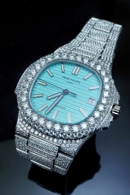 Patek Philippe Montres en moissanite glacée
